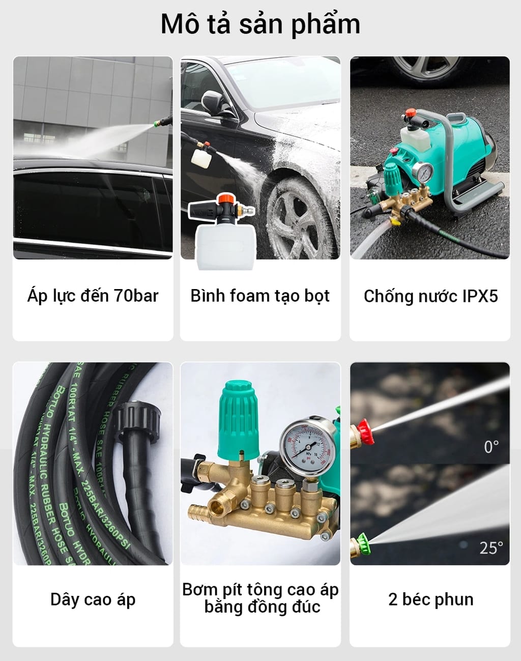 máy rửa xe cao áp projet fm1207